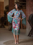 Robe à Franges Kimono Châle Modèle 70.248€ #50403V2314